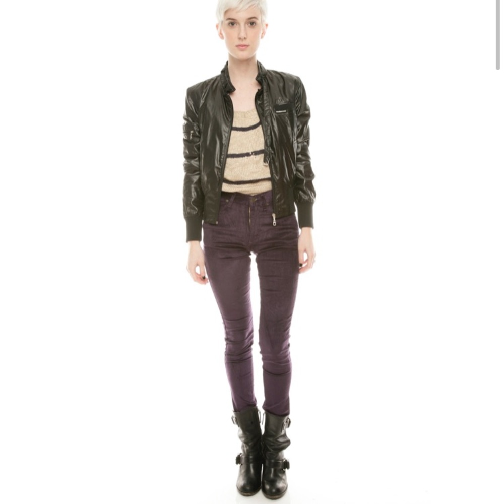 Free People brown velvet skinny high waisted pants - Picture 13 of 14